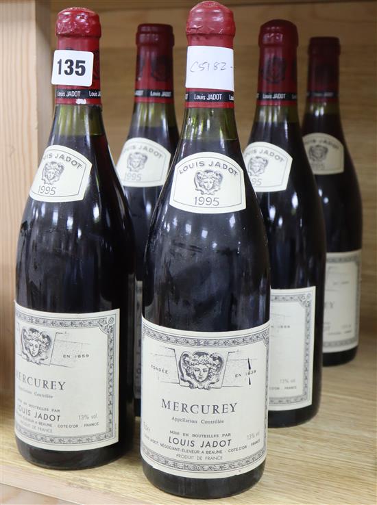 Six bottles Mercurey, 1995, Louis Jadot